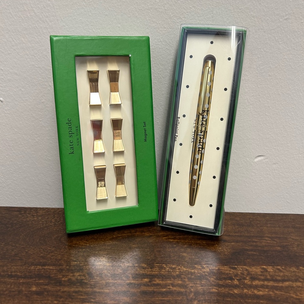 New! Kate Spade Magnets & Ballpoint Pen